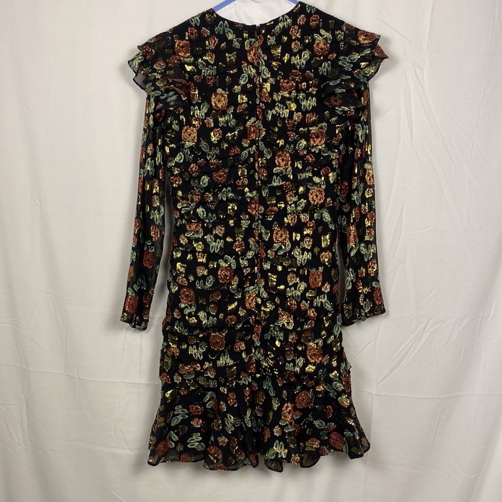 Veronica Beard ‘Parc Ruched Flora Ruffle Skirt Dress’ - Picture 7 of 8